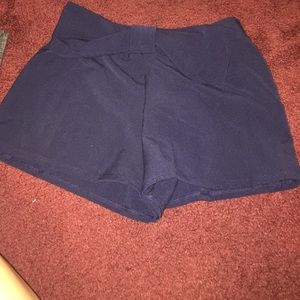 Blue dress shorts