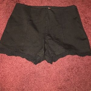 Black high waisted shorts