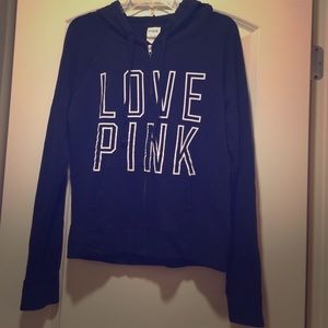 VS PINK Black Zip Hoodie