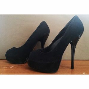 Genuine Suede And Leather Pumps