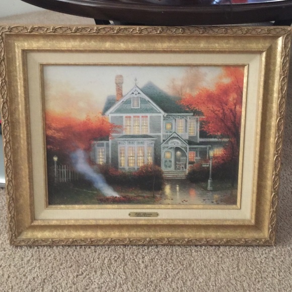 Thomas Kinkade "Amber Afternoon" painting