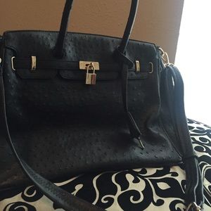 Ostrich Berkin inspired purse