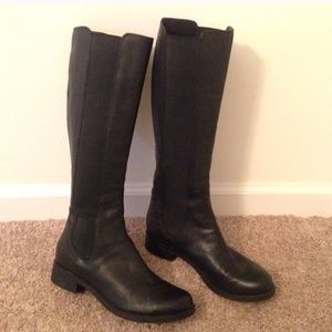 Cole Haan Black Riding Boots