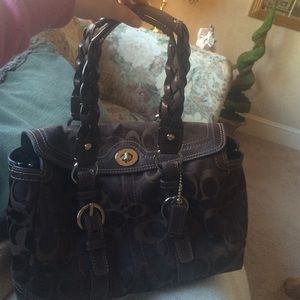 Brown two handle Coach Bag