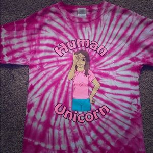 Human Unicorn Tie-dye tee