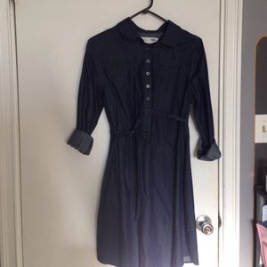 Maternity dress in denim style