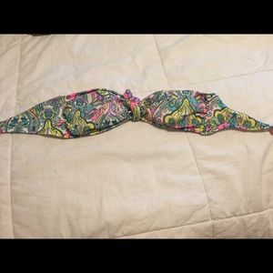 Tie bandeau top