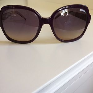 Carerra- oversized sunglasses. Purple/Tan.