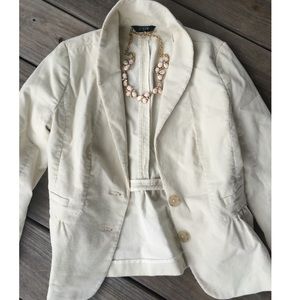 JCrew Cream colored Blazer