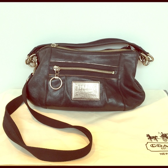 Black Coach Poppy Purse