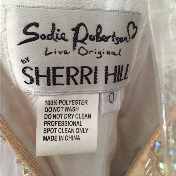 White Sherri Hill prom or homecoming gown. - Picture 3 of 5