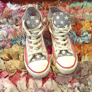 American flag hi-top converse!