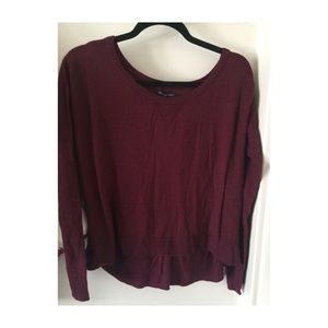 Maroon 3/4 length sweater