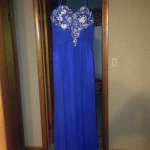 Navy blue prom dress