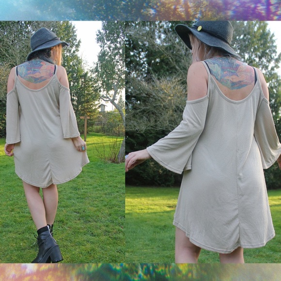 LAST One!๐ฟ Shoulder Bell Sleeve Boho Dressโจ - Picture 2 of 4