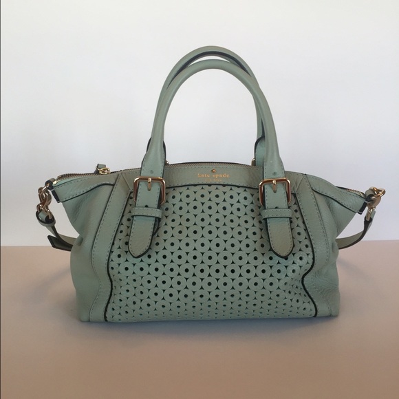 Seafoam green Kate spate purse