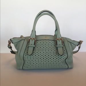 Seafoam green Kate spate purse