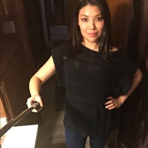 Jones New York, black short sleeve sweater, SZ m