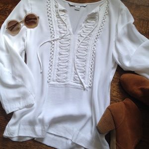 Diane Von Furstenberg Peasant Iliana Top