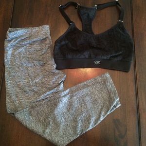 VS sports bra and Workout Capris bundle