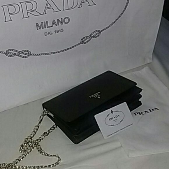 Prada crossbody bag in black and gold