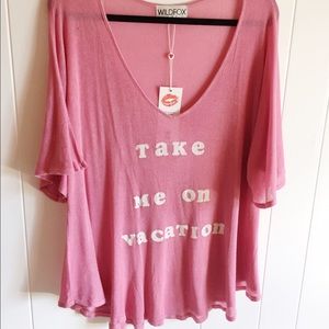 WILDFOX Take me on Vacation swim cover up