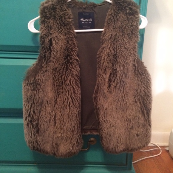 Faux fur vest