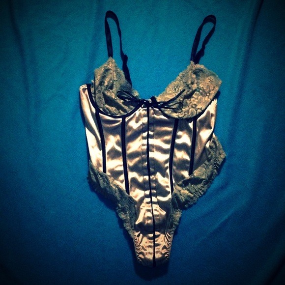 Sexy olive green lingerie one piece