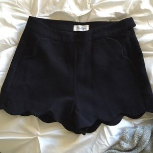 Blue Bluetique scalloped shorts