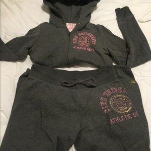 Victoria Secret Pink matching sweatshirt & pants
