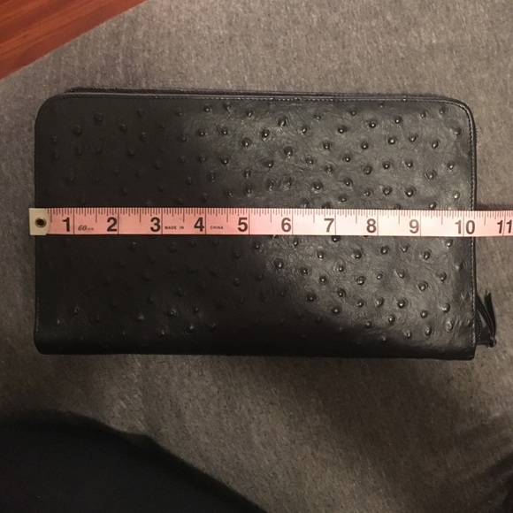 genuine ostrich wallet/clutch - Picture 3 of 4