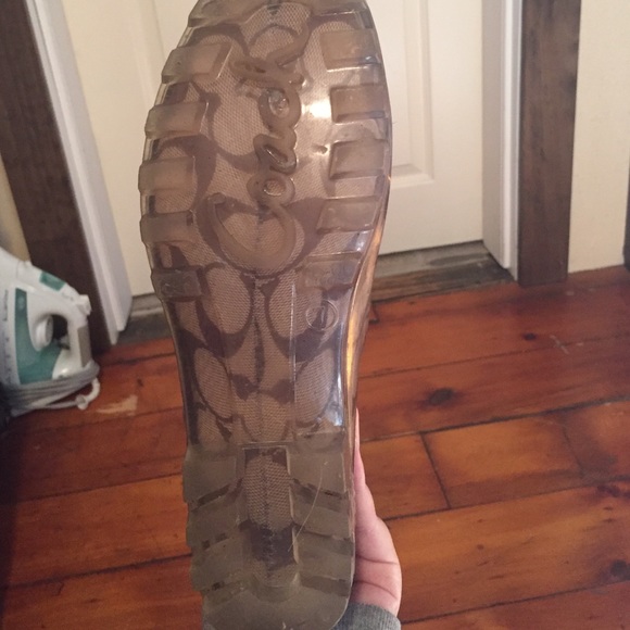 Coach signature pixy khaki rubber rain boots - Picture 2 of 2