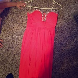 Long for dress and very sparkly diamonds