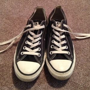 Black and white converse