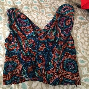 Bebe chiffon crop top