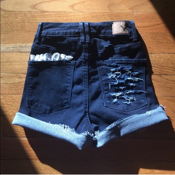 High waisted ripped Jean shorts - Picture 1 of 2