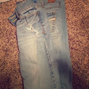 American eagle ripped style boot cut Jean