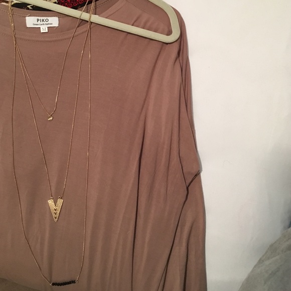 Three in one long necklace