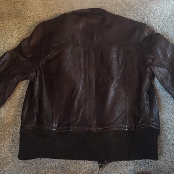 Abercrombie and Fitch leather jacket - Picture 3 of 3