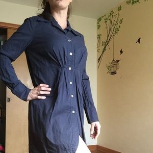 Navy Shirtdress