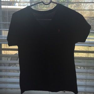 Ralph Lauren polo, MED, dark blue & red