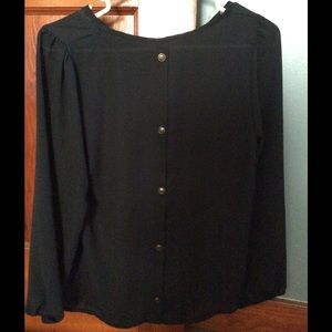 Black flowy top