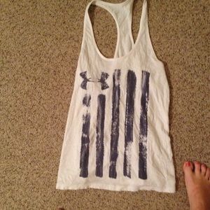 Crossfit American flag workout tank top