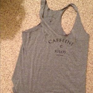 Caffeine and kilos workout tank top crossfit