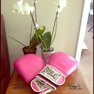 Pink Everlast Boxing Gloves