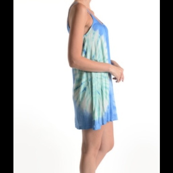 Size Medium Blue Tie Dye Beach Dress - Picture 2 of 8