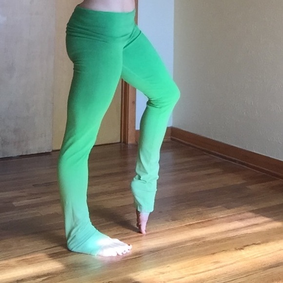 Green Ombré Yoga Pants