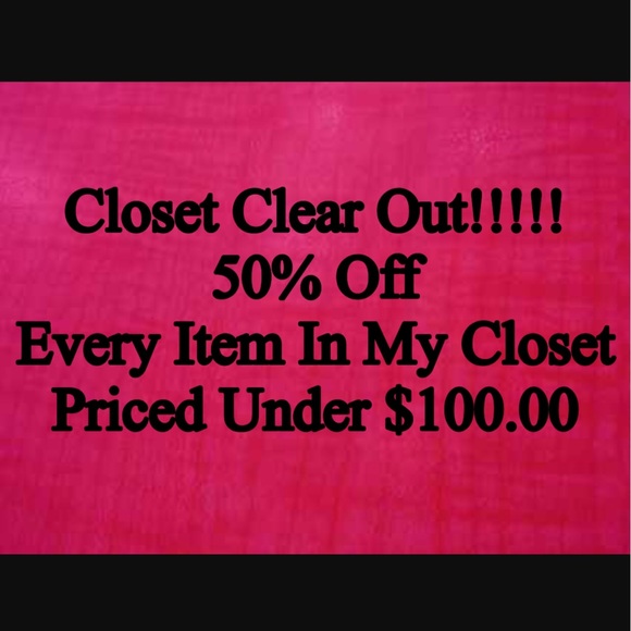 😁50% Off All Items Priced Under $100.00!😁