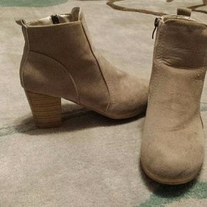 Nude gently used booties!