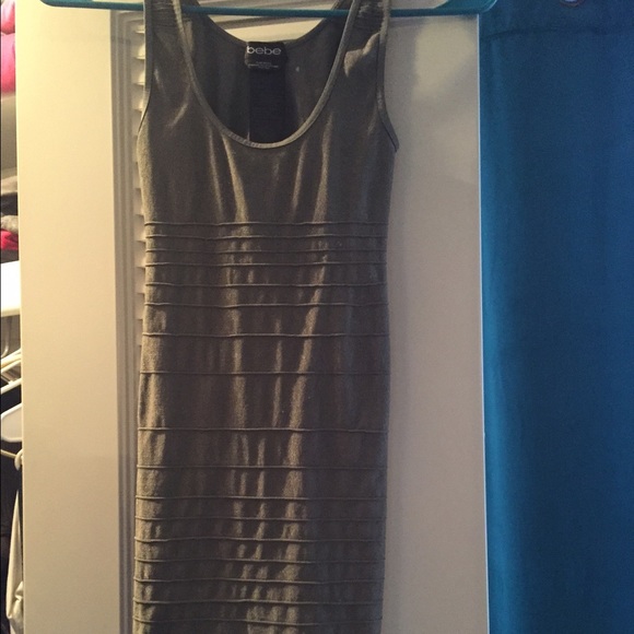 Bebe dress olive green, only worn once